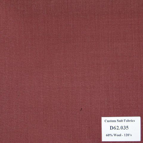 D62.035 Kevinlli V4 - Vải Suit 60% Wool - Nâu xí muội Trơn