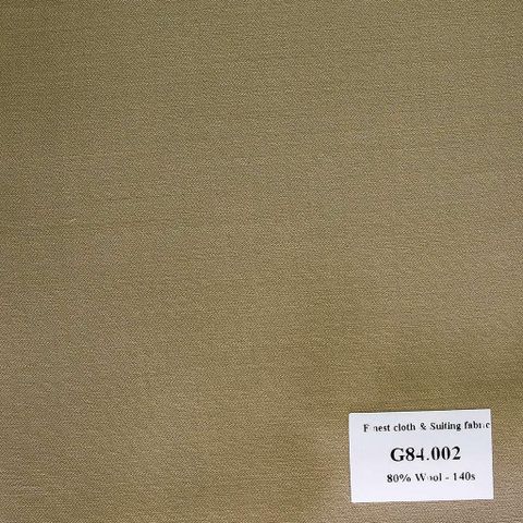 G84.002 Kevinlli V7 - Vải Suit 80% Wool - Vàng Trơn