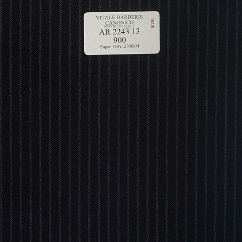 AR 2243 13 CANONICO - 100% Wool - Xanh Dương Sọc