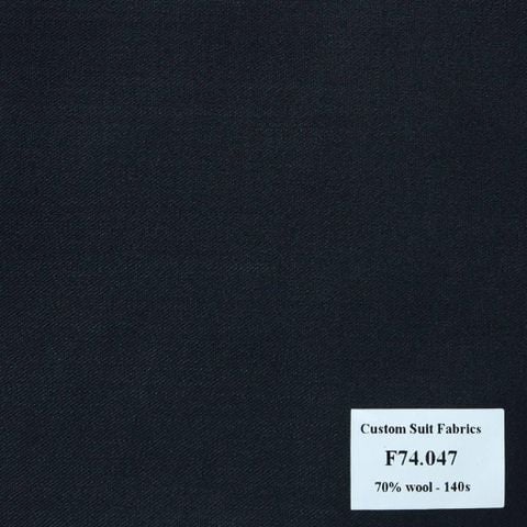 [ Hết hàng ] F74.047 Kevinlli V6 - Vải Suit 70% Wool - Xanh Dương Trơn