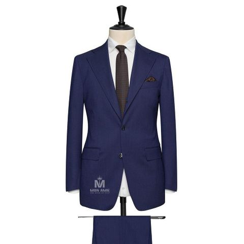 Bộ Vest Nam Công Sở Xanh Navy 624730-1