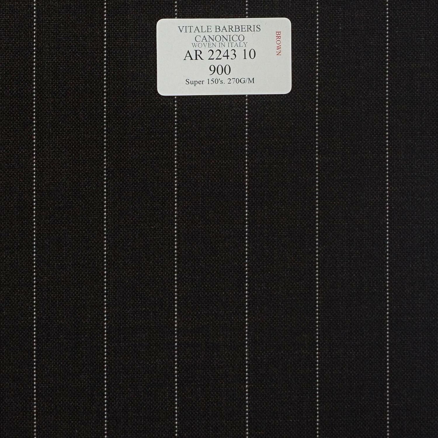 AR 2243 10 CANONICO - 100% Wool - Xám Sọc