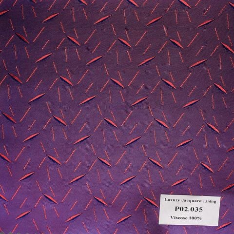 Khăn Pocket Square Hoa Văn Tím P02.035