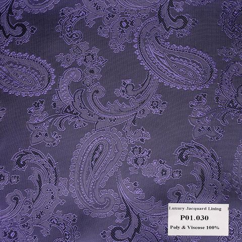 Khăn Pocket Square Hoa Vân Tím P01.030