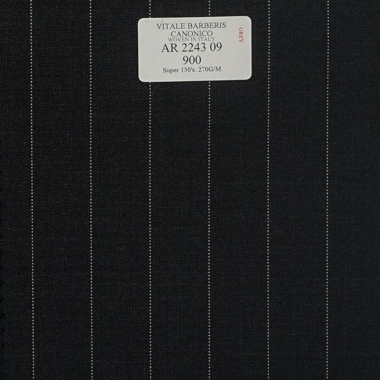AR 2243 09 CANONICO - 100% Wool - Xám Sọc