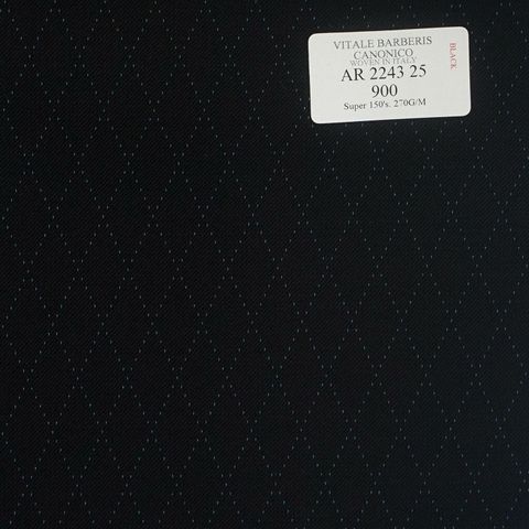 AR 2243 25 CANONICO - 100% Wool - Xanh Dương Caro