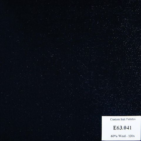E63.041 Kevinlli V5 - Vải Suit 60% Wool - Xanh Navy Trơn