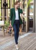 Áo Vest Khoác Blazer Nữ Phong Cách Hàn Quốc Mon Amie Xanh Rêu A50.060