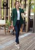 Áo Vest Khoác Blazer Nữ Phong Cách Hàn Quốc Mon Amie Xanh Rêu A50.060