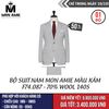 [NGÀY 10.10] Bộ Suit Nam Mon Amie Màu Xám Sáng F74.067 - 70% Wool 140s