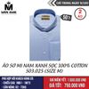 [NGÀY 9.10] Áo Sơ Mi Nam Xanh Sọc 100% Cotton - S03.025 (Size M)