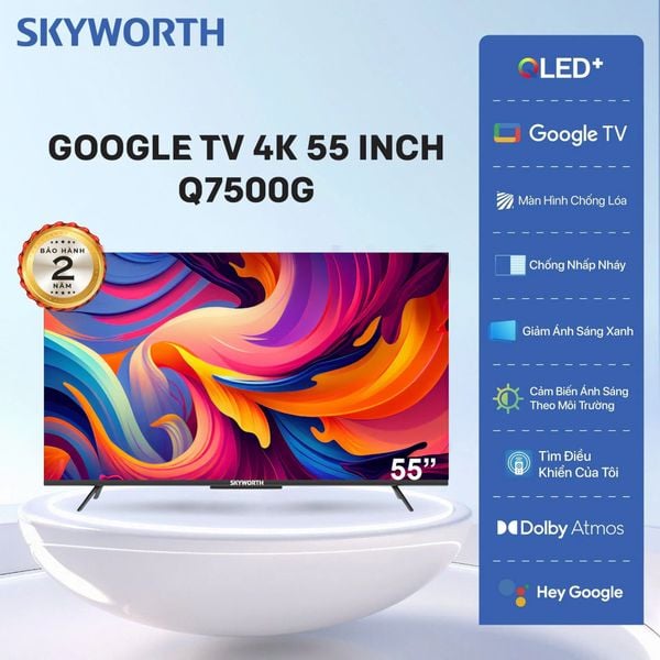  Q7500G | 4K UHD 55” QLED Google TV 