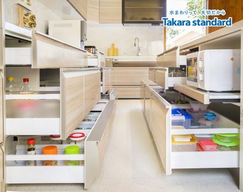 Hệ Tủ Bếp Nhật Bản Lemure Cao Cấp Chữ L  -  Nhà Phố Đồng Nai
