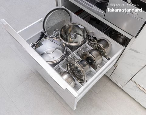 Hệ Tủ Bếp Nhật Bản Cao Cấp Lemure Chữ I Màu LJD - Biệt Thự phố Tây Hồ Tây, Hà Nội