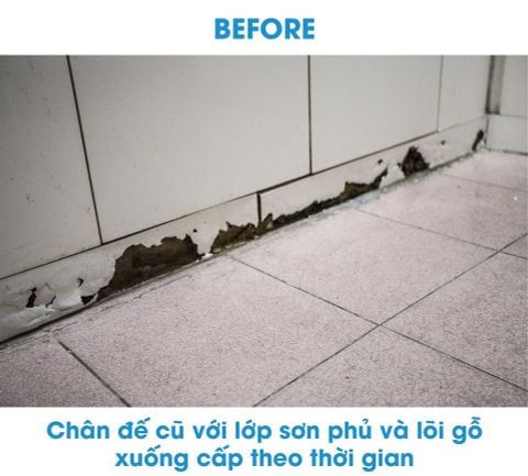 Tủ Bếp Treasia Chữ L Màu VFW (Trắng Vân Gỗ) -Công Trình Tại Nhà Phố Quận 1