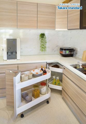 Hệ Tủ Bếp Nhật Bản Lemure Cao Cấp Chữ L  -  Nhà Phố Đồng Nai
