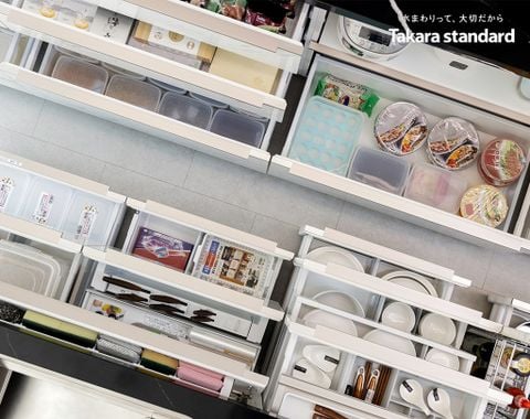 Hệ Tủ Bếp Nhật Bản Cao Cấp Lemure Chữ I Màu LJD - Biệt Thự phố Tây Hồ Tây, Hà Nội
