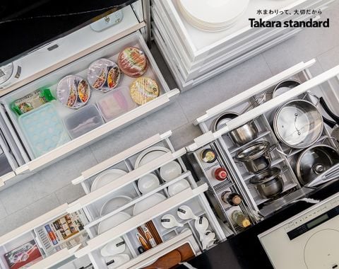 Hệ Tủ Bếp Nhật Bản Cao Cấp Lemure Chữ I Màu LJD - Biệt Thự phố Tây Hồ Tây, Hà Nội
