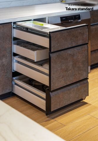 Hệ Tủ Bếp Nhật Bản Cao Cấp Lemure Chữ G Màu LJR - Nhà phố Bình Tân