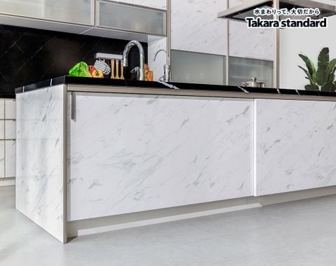 Hệ Tủ Bếp Nhật Bản Cao Cấp Lemure Chữ I Màu LJD - Biệt Thự phố Tây Hồ Tây, Hà Nội