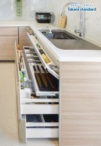 Hệ Tủ Bếp Nhật Bản Lemure Cao Cấp Chữ L  -  Nhà Phố Đồng Nai
