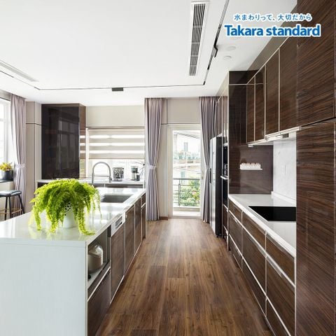 Hệ Tủ Bếp Nhật Bản Lemure Chữ I Cao Cấp - Nhà Phố Hóc Môn