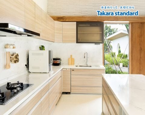 Hệ Tủ Bếp Nhật Bản Lemure Cao Cấp Chữ L  -  Nhà Phố Đồng Nai