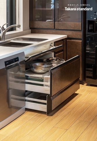 Hệ Tủ Bếp Nhật Bản Cao Cấp Lemure Chữ G Màu LJR - Nhà phố Bình Tân