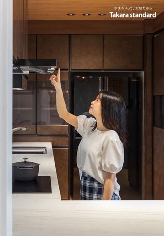 Hệ Tủ Bếp Nhật Bản Cao Cấp Lemure Chữ G Màu LJR - Nhà phố Bình Tân