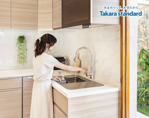 Hệ Tủ Bếp Nhật Bản Lemure Cao Cấp Chữ L  -  Nhà Phố Đồng Nai