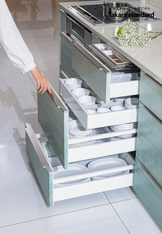 Hệ Tủ Bếp Nhật Bản Cao Cấp Lemure Chữ I Màu L1M - Biệt Thự Phố Quận Ngô Quyền, Hải Phòng