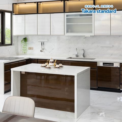 Hệ Tủ Bếp Nhật Bản Lemure Cao Cấp Chữ U  -  Nhà phố Quận 9