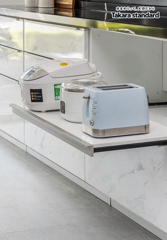 Hệ Tủ Bếp Nhật Bản Cao Cấp Lemure Chữ I Màu LJD - Biệt Thự phố Tây Hồ Tây, Hà Nội