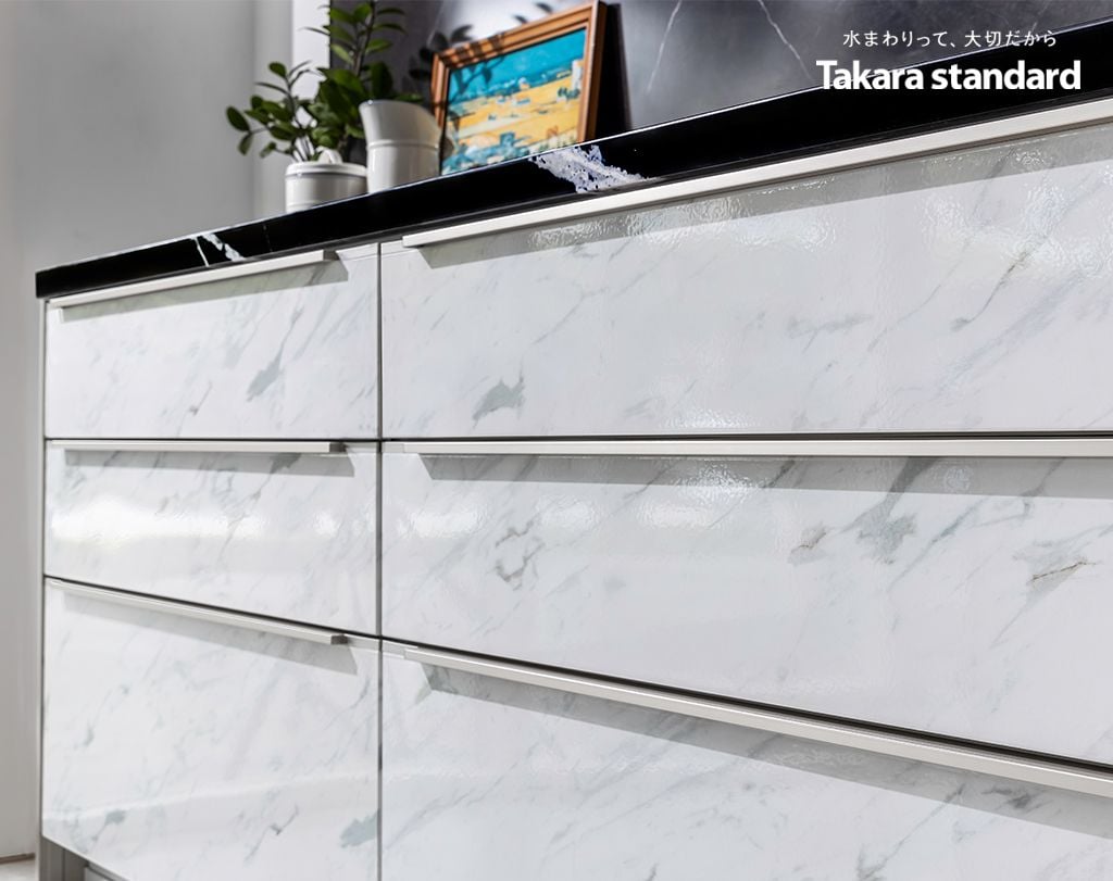 Hệ Tủ Bếp Nhật Bản Cao Cấp Lemure Chữ I Màu LJD - Biệt Thự phố Tây Hồ Tây, Hà Nội
