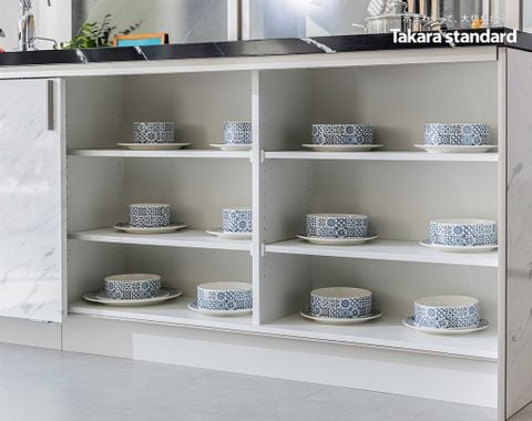 Hệ Tủ Bếp Nhật Bản Cao Cấp Lemure Chữ I Màu LJD - Biệt Thự phố Tây Hồ Tây, Hà Nội