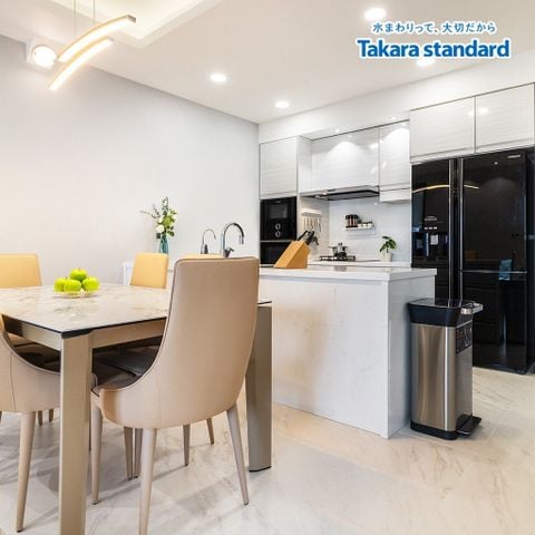 Hệ Tủ Bếp Treasia Cao Cấp Màu VWW - Căn Hộ Midtown Phú Mỹ Hưng Q7