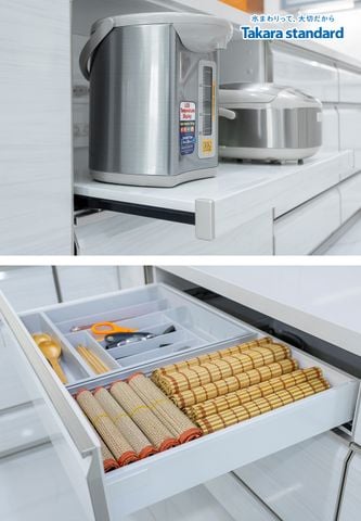 Hệ Tủ Bếp Lemure Cao Cấp Màu LXW - Biệt Thự Quận Tân Bình