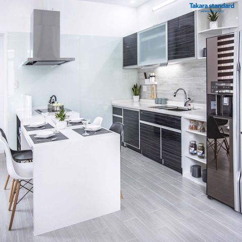 Tủ Bếp EMAGE Màu VWQ  - Nhà Phố Nguyễn Kiệm Quận Phú Nhuận
