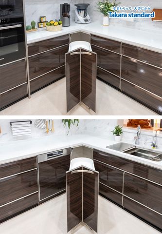 Hệ Tủ Bếp Lemure Hình Chữ U Màu LXB - Nhà phố Q. Bình Thạnh