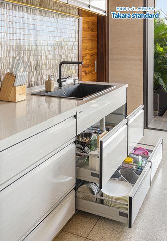 Hệ Tủ Bếp Nhật Bản Treasia Cao Cấp Chữ I  -  Penthouse Vinhomes Central Park