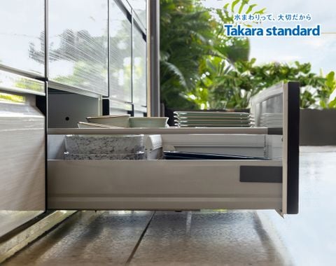 Hệ Tủ Bếp Nhật Bản Treasia Cao Cấp Chữ I  -  Penthouse Vinhomes Central Park