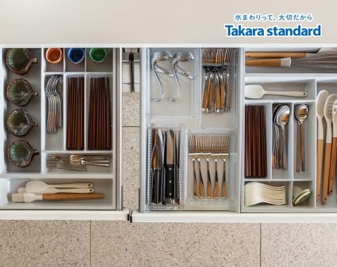 Hệ Tủ Bếp Nhật Bản Treasia Cao Cấp Chữ I  -  Penthouse Vinhomes Central Park