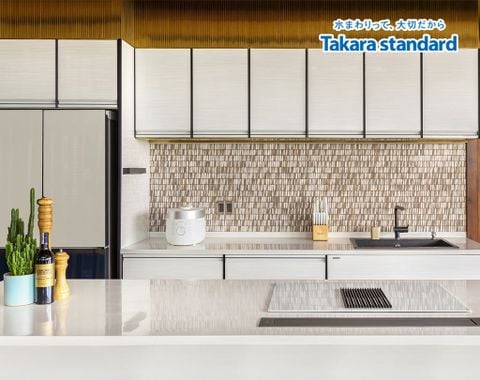 Hệ Tủ Bếp Nhật Bản Treasia Cao Cấp Chữ I  -  Penthouse Vinhomes Central Park