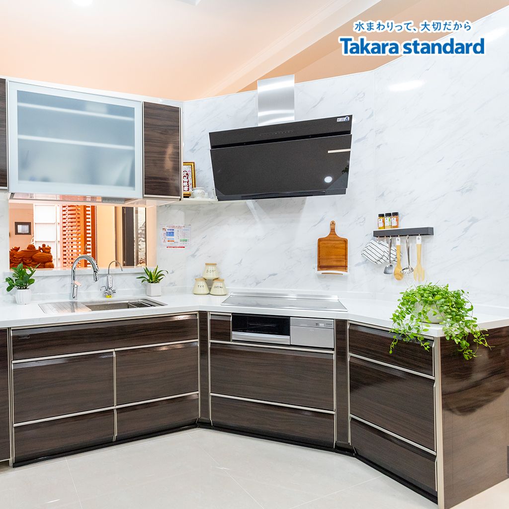 Hệ Tủ Bếp Lemure Hình Chữ U Màu LXB - Nhà phố Q. Bình Thạnh