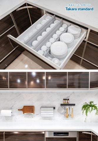 Hệ Tủ Bếp Lemure Hình Chữ U Màu LXB - Nhà phố Q. Bình Thạnh