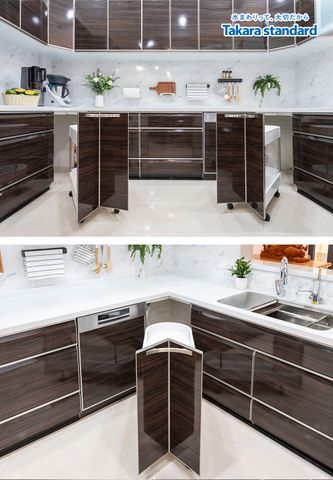 Hệ Tủ Bếp Lemure Hình Chữ U Màu LXB - Nhà phố Q. Bình Thạnh