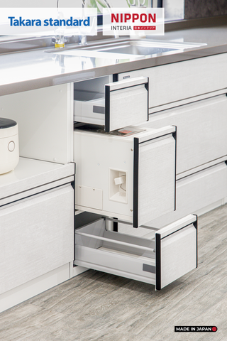 Hệ Tủ Bếp Nhật Bản Cao Cấp Treasia Chữ L Màu VTW - Nhà Phố Đồng Nai