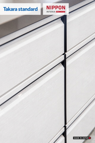 Hệ Tủ Bếp Nhật Bản Cao Cấp Treasia Chữ L Màu VTW - Nhà Phố Đồng Nai