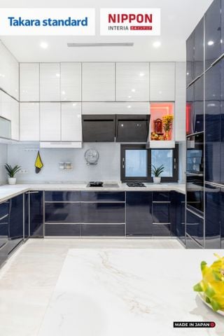 Hệ Tủ Bếp Nhật Bản Cao Cấp Lemure Màu LGN - Biệt Thự Thảo Điền