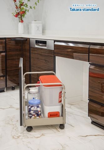 Hệ Tủ Bếp Lemure Cao Cấp Chữ L Màu LGB - Nhà Phố Q. Tân Bình
